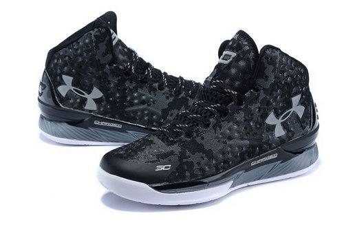 Mens Under Armour Curry One Black Grey White China
